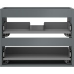 MEXEN - Box-A skříňka pro umyvadlo 60, 2 zásuvky, grafit mat 91AX0-0600-470-2-66