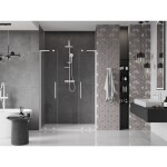 MEXEN/S - Velar L Duo posuvné sprchové dveře 140, transparent, bílá 871-140-003-02-20
