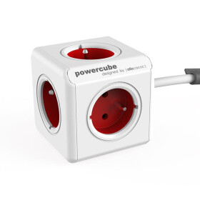 PowerCube EXTENDED, Red, 5-ti rozbočka, kabel 1,5m 423677