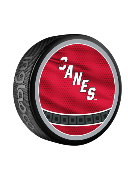 Inglasco / Sherwood Puk Carolina Hurricanes Reverse Retro Jersey 2022 Souvenir Collector Hockey Puck