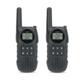 Nedis Walkie-Talkie Set černá / 2x vysílačka / 2 sluchátka / Až 10 km / 8 kanálů / PTT / VOX (WLTK1050BK)