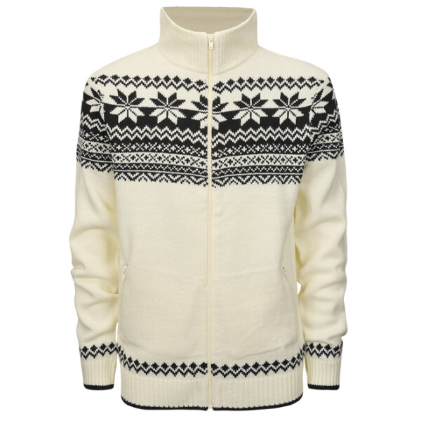 Brandit Pulovr Cardigan Norweger bílý 4XL [62]