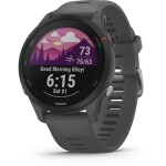 Garmin Forerunner 255 šedá / sportovní hodinky / GPS / BT / Wi-Fi / přehr. hudby / měřič tepu / krokoměr (010-02641-10)