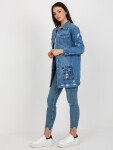 Dámská džínová bunda HM KR M229.55 Modrá jeans - FPrice jeans-modrá S