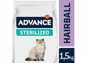 ADVANCE CAT Sterilized Hairball 1.5kg / Superprémiové krmivo (granule) / pro kastrované dospělé kočky (8410650218649)