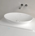 VILLEROY & BOCH - Loop&Friends Umyvadlo na desku, 620x420 mm, s přepadem, CeramicPlus, Stone White 4A4800RW