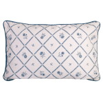 Strömshaga Bavlněný povlak na polštář Lovisa Blue / white 60 × 40 cm, modrá barva, textil