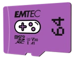 EMTEC MicroSD Gaming Card 64GB SDXC CL.10 / UHS1 U3 V30 A1 / čtení: 100MBs / zápis: 50MBs (ECMSDM64GXCU3G)