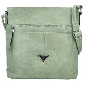 Trendy dámská koženková crossbody kabelka Skyler, zelená