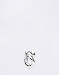 Maria Black Whirl Huggie Silver PAIR Silver