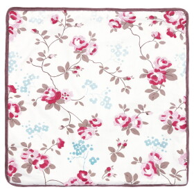 GREEN GATE Vyšívaný povlak na polštář Elsy White 40 × 40 cm, multi barva, textil