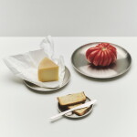 HAY Talíř Outdoor Market Steel Ø 26 cm – set 2 ks, stříbrná barva