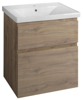 Aqualine ALTAIR umyvadlová skříňka 61,5x72,5x45cm, dub emporio AI365