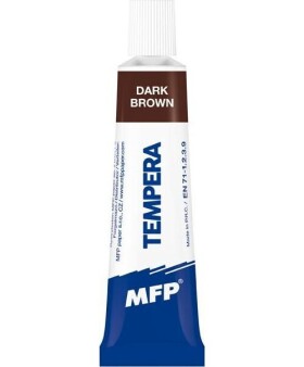 Temperové barvy 12ml hnědá tmavá