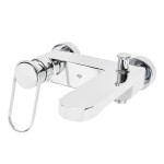 Vanová baterie SAT Fusion bez sprchového setu 150 mm páka šikmá SATBSFU222KPN SATBSFU222KPN