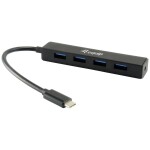 Equip USB-Hub 4 porty USB-C® (USB 3.1) Multiport hub černá