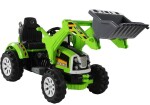 Mamido Elektrický traktor - s radlicí zelený