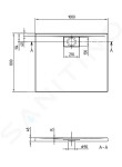 VILLEROY & BOCH - Architectura MetalRim Sprchová vanička, 800x1000 mm, alpská bílá UDA1080ARA248V-01