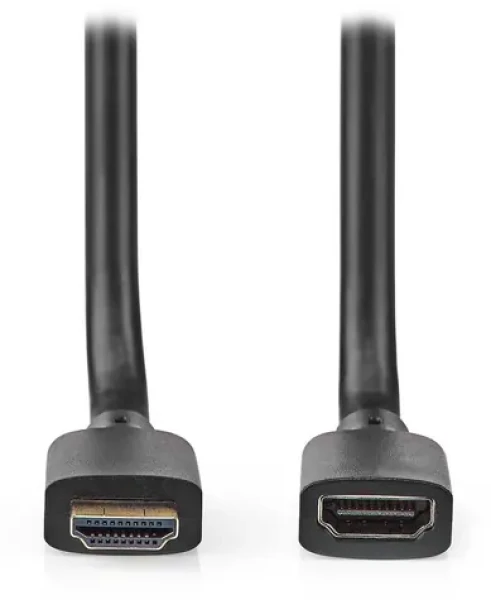 Nedis Ultra High Speed HDMI 2 m černá / Prodlužovací kabel HDMI / 8K 60Hz / 48 Gbps / Ethernet / zlacené konektory (CVGB35090BK20)