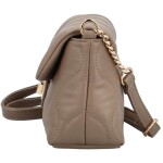 Trendy dámská koženková crossbody kabelka Ingmax, taupe