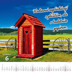 Nástěnný kalendář 2026 Helma - Kadibudky, 30 x 30 cm