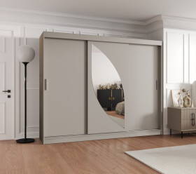 Šatní skříň Abi Milo Rozměry: 250 cm, Barva korpusu + barva dveří: Kašmír + Kašmír