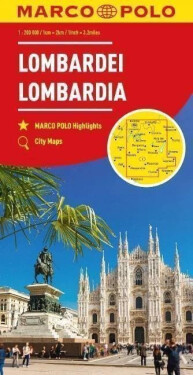 Itálie č.2 - Lombardie, severoitalská jezera 1:200 000 / regionální mapa MARCO POLO