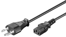 MicroConnect Power Cord Swiss Typ J - C13 5m černá / Švýcarská koncovka (PE160450)