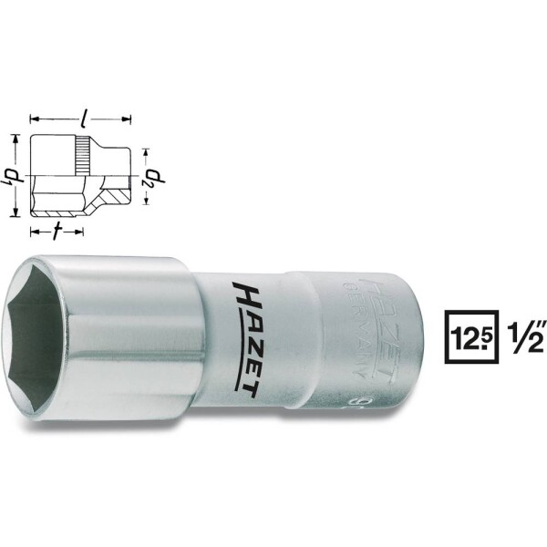 Hazet 900AMGT 900AMGT vnější šestihran nástavec na zapalovací svíčky 16 mm 5/8 1/2