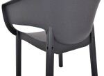 TOOMAX LUNA plastové křeslo - grafit
