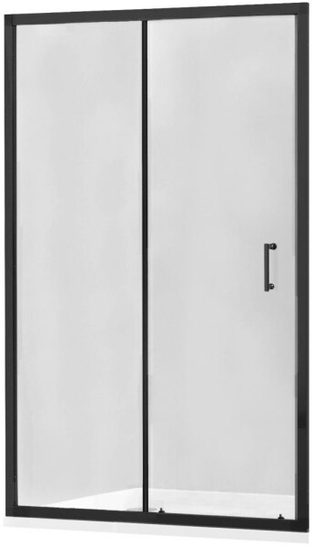 MEXEN - APIA posuvné dveře 90x190 cm 5mm černé, transparent 845-090-000-70-00