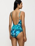 Dámské jednodílné plavky Summer Fleur OP 01 - Triumph kombinace temně růžové (M020) 044D