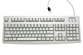 CHERRY G83-6104LUNEU-0 světle šedá / Kancelářská klávesnice / drátová / USB / GB layout (G83-6104LUNEU-0)