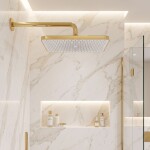 REA - Obdélníková dešťová sprcha JS-032 Gold REA-P0395