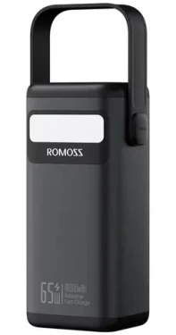 Romoss PMT40 40000mAh černá / Powerbanka / 65W / 2x USB-A + 1x USB-C + 1x Lightning (PMT40-182-2133H)