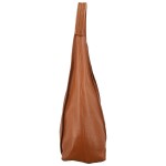 Stylová dámská kožená kabelka na rameno Nemesis, koňaková