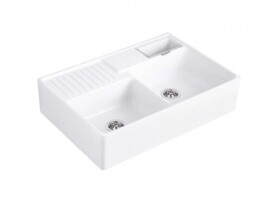 VILLEROY & BOCH - Dřezy Keramický dřez 90x63 cm, CeramicPlus, Stone White 632391RW