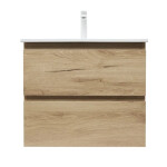 Koupelnová skříňka 2 zásuvková s umyvadlem SAT B-Way 59x50x45 cm dub mat BWAY260OAKU4B2 BWAY260OAKU4B2