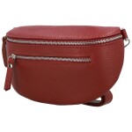 Trendy dámská kožená kabelko-ledvinka Arwel, červená