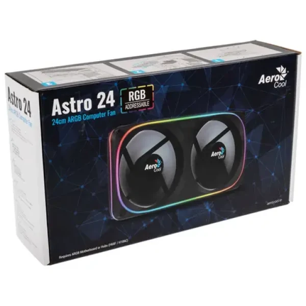 Aerocool Astro 24 Dual ARGB LED / 2× 120mm (ACF3-AT10217.71)