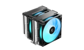 DEEPCOOL AG620 G2 ARGB černá / Chladič CPU / 2× 120 mm / ARGB / LGA1851 / AM5 (R-AG620-BKAMMG2-G)