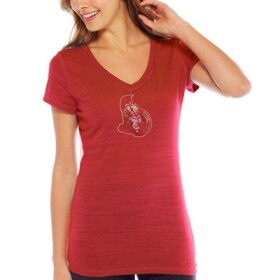 Soft as Grape Dámské tričko Ottawa Senators NHL Sequin Logo Velikost: M