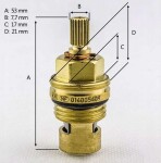 KLUDI - Keramický vršek G 1/2" x 90°, pravý 7505400-00