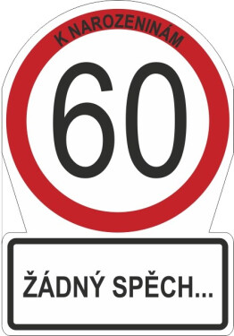 Přání M - Dopravní značka 60