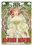 Nástěnný kalendář 2026 Helma - Alfons Mucha, 24 x 33 cm