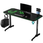 ULTRADESK Frag zelená / Herní stůl / 140 x 60 x 76 cm / USB hub (UDESK-FG-GR)