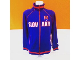 STŘÍDA SPORT Pánská mikina na zip REEBOK Track Jacket SLOVAKIA NAVY Velikost: S