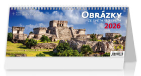 Stolní kalendář 2026 Helma - Plánovací - Obrázky ze světa