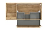 Kielle - Nefia Skříňka s umyvadlem 90 cm, pravá varianta, zlatý dub 50027S90R1