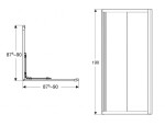 GEBERIT - GEO Sprchový kout 90x90 cm, stříbrná/ čiré sklo 560.122.00.2